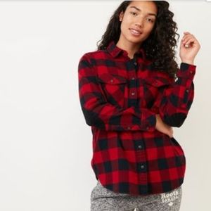 Roots park plaid button up shirt